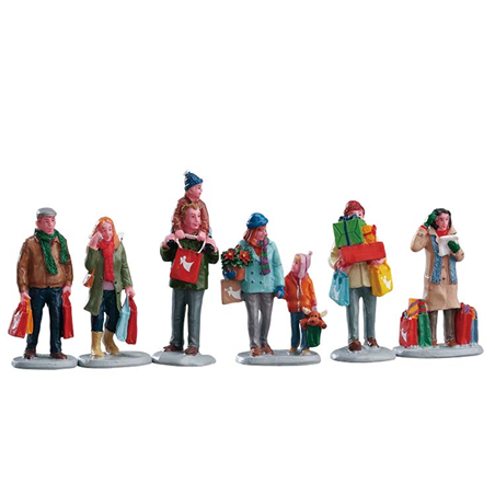 Holiday Shoppers, Set Of 6 A2665/2026