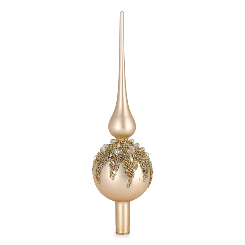 Puntale Vetro Imperial Champagne H30cm — immagine 2