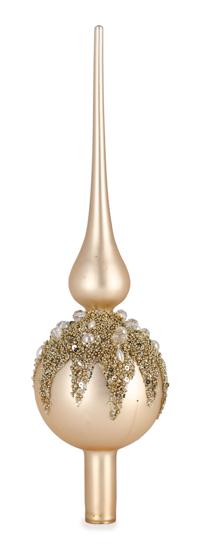 Puntale Vetro Imperial Champagne H30cm