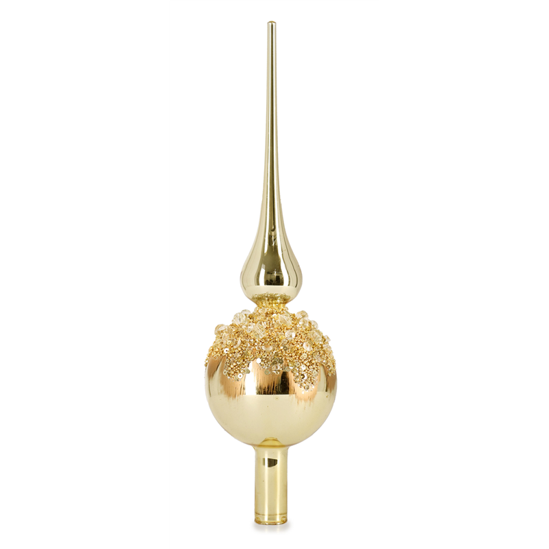 Puntale Vetro Gleeful H30cm Champagne — immagine 2