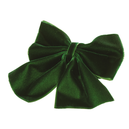 Portatovagliolo Fiocco Velluto 8.5x8.5cm Green
