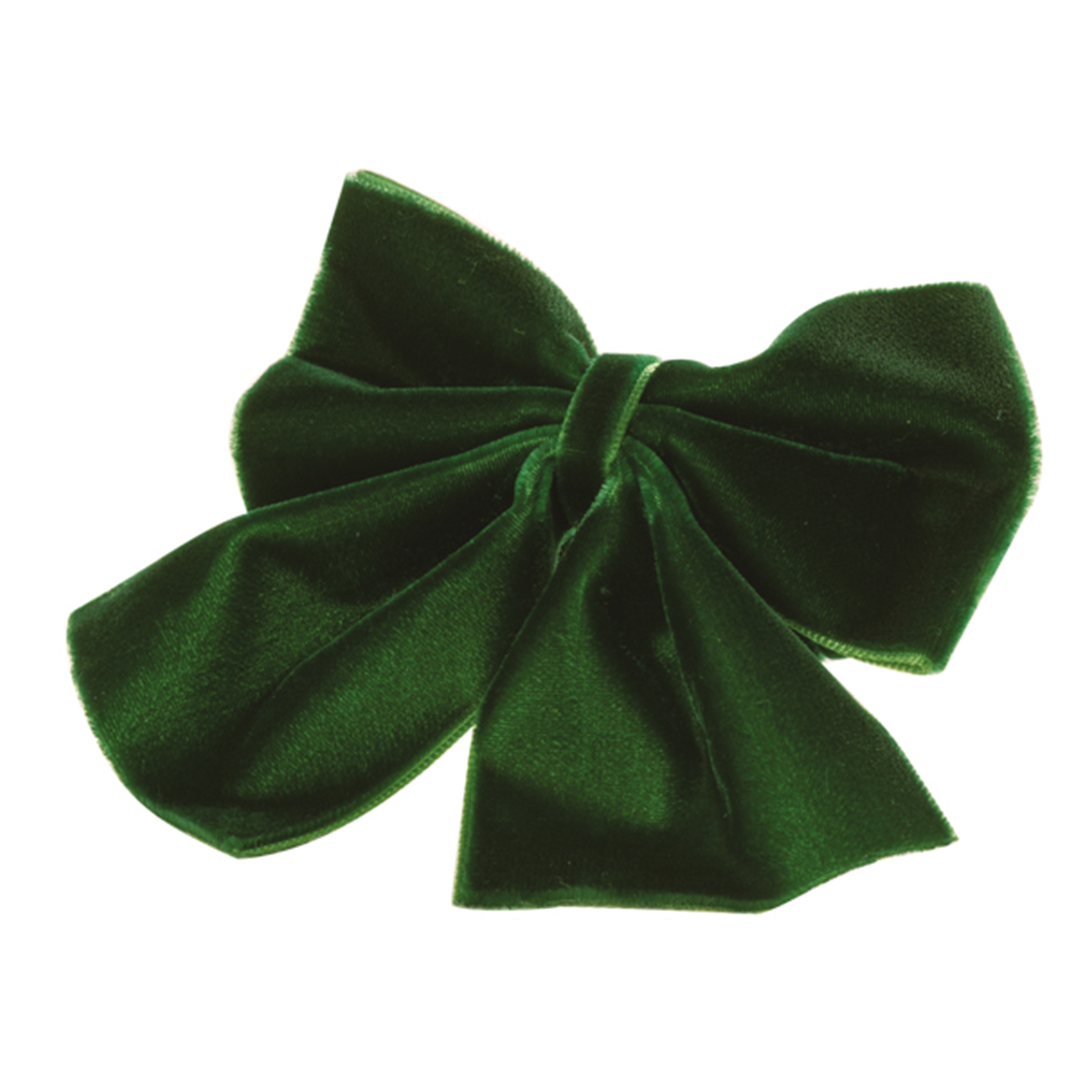 Portatovagliolo Fiocco Velluto 8.5x8.5cm Green