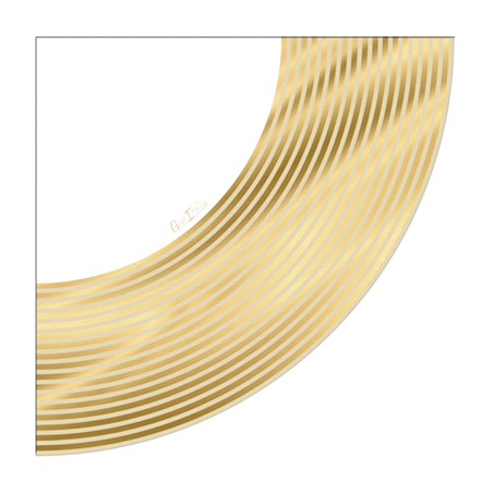 Tovagliolo 33x33 3 Veli Smerlato 16pz  Elegance Gold