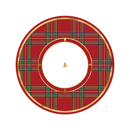 Scodella Carta 24cm 8pz Natale  Modern Scottish