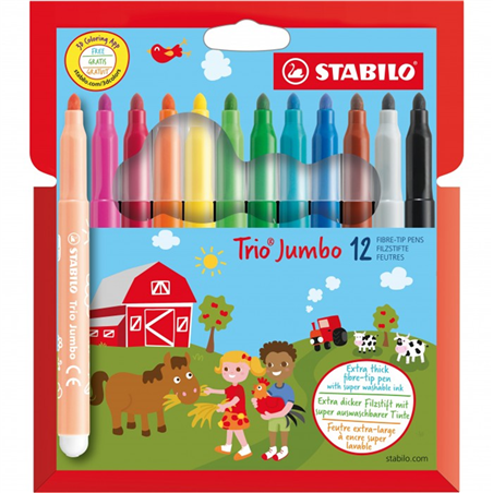 STABILO TRO JUMBO PEZZI 12 ASTUCCIO IN CARTONE