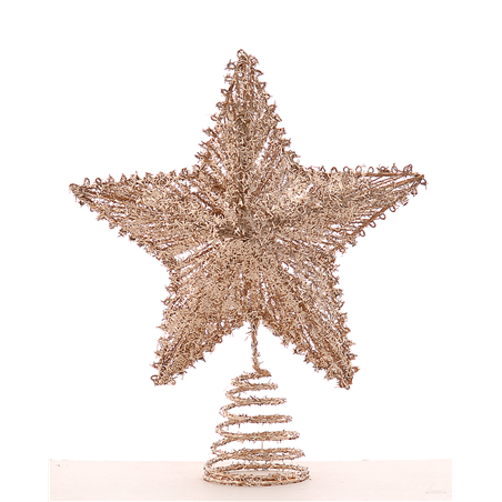 Puntale Stella Gold Glitter H25cm