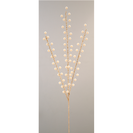 Ramo Gold Spray Con Perle 83cm