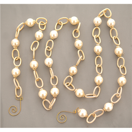 Ghirlanda Gold Catena Con Perle 162cm