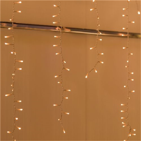 Tenda 384 Dual Warm White Led Icelight 340xh8 Bianco Caldo E Bianco Traditional