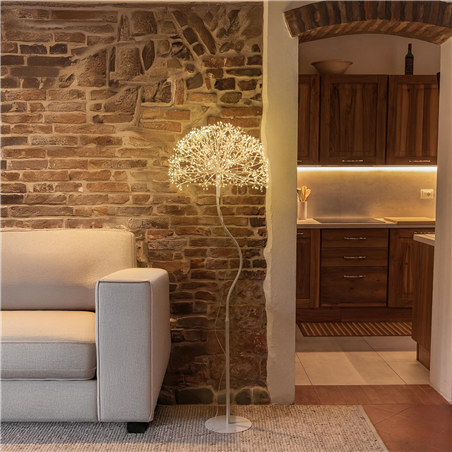 Soffione Con Base D55cm H150cm 1350microled Bianco-Bianco Caldo-Uso Esterno
