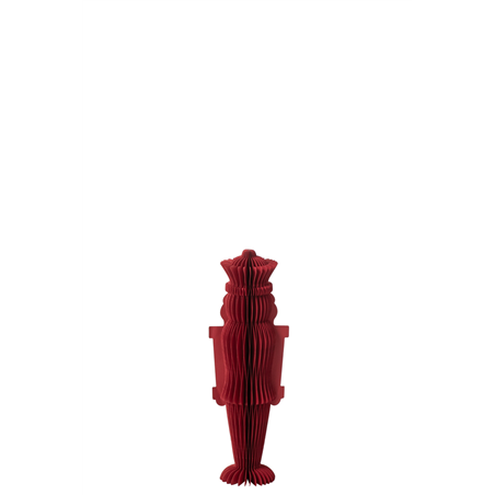 Schiaccianoci Decorativo Carta 10,3x10,3x30cm Red