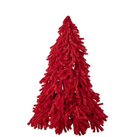Albero  Natale Lana Poliestere H180cm D92cm Red