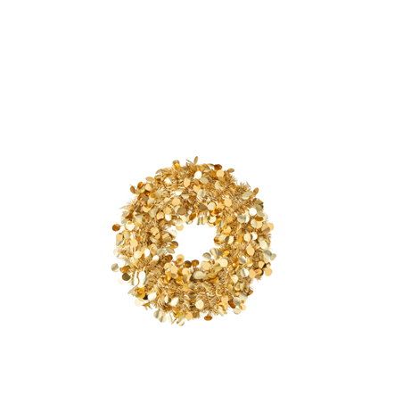 Corona D46cm Frizzante Polistirene Gold