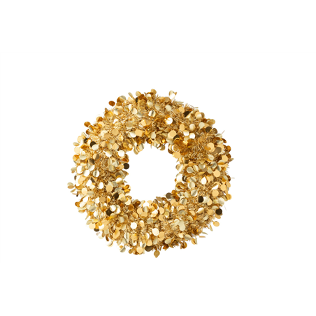 Corona D60cm Frizzante Polistirene Gold