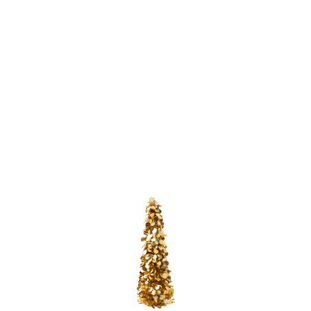 Albero Cono Frizzante Polist 14x14x60,5cm Gold