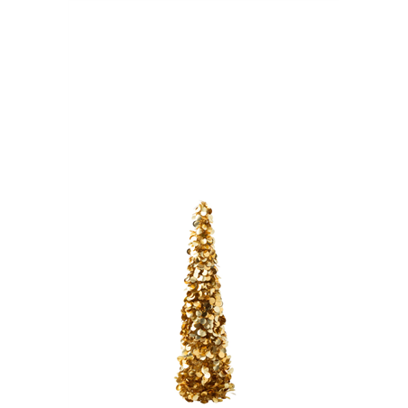 Albero Cono Frizzante Polist 19,5x19,5x84,5cm Gold