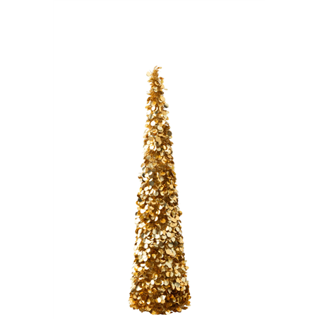 Albero Cono Frizzante Polist 24,5x24,5x132,5 Gold