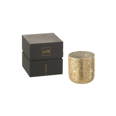 Candela Profumata Luxuria Oro 14x14x15cm Vanilla Escape