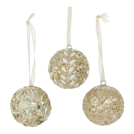 Sfera Vetro D6cm Decorazioni Acrilico Oro