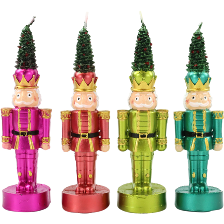 Candela Schiaccianoci Multi Metal Assort 16cm Fucsia-Red-Green-Turquoise