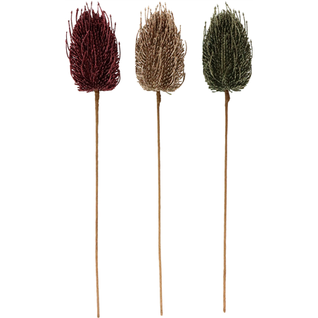 Ramo Blosso Big Glitter D10cm H60cm Red Green Gold