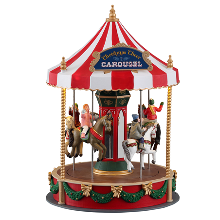 C154 Christmas Cheer Carousel,  B/o (4.5v)
