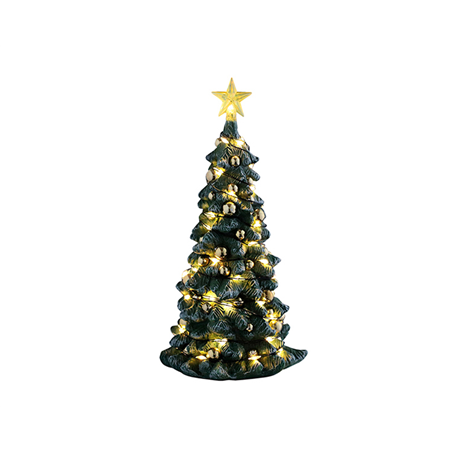 A105 Snowy Christmas Tree, Clear Light, B/o (