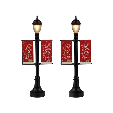 L40 Lamp Post Banners, Set Of 2, B/o (4.5v)