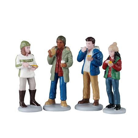 Food Truck Patrons, Set Of 4 A2570/2026