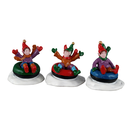 Snow Tubers, Set Of 3 A2658/2026