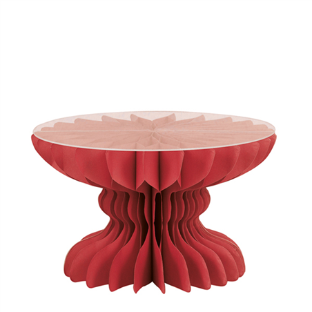 Alzata Carta 120grammi 25x16cm Top Pvc Rosso