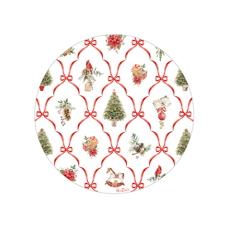 Piatto Carta 21cm 8pz Natale  Christmas Fantasy
