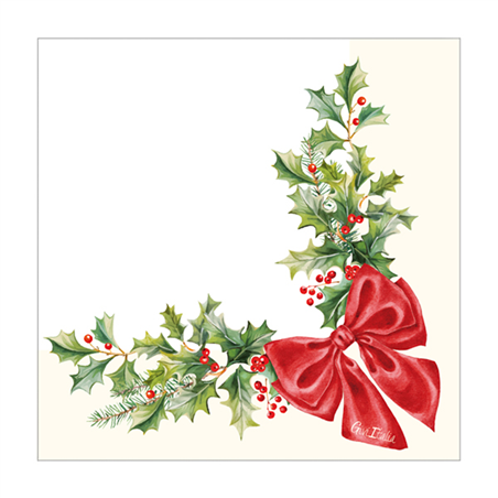 Tovagliolo 33x33 3 Veli 16pz Natale  Christmas Garland