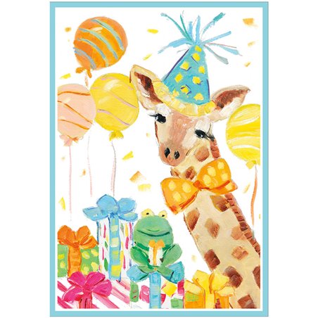 Biglietto Auguri  Giraffe Birthday