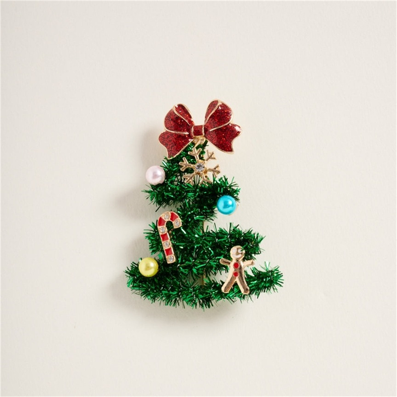 Spilla Albero Di Natale Fru Fru Con Decorazio Green — immagine 2