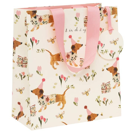 Busta Regalo Shopper 10x20x22.5cm  Fantasia Sausage Birthday