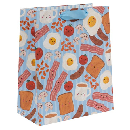 Busta Regalo Shopper 13.5x26x31.5cm Fantasia Breakfast
