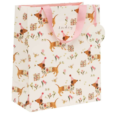 Busta Regalo Shopper 13.5x26x31.5cm Fantasia Sausage Birthday