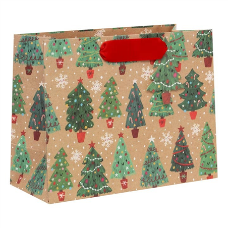 Busta Regalo Shopper 10x22,5x17.5cm  Natale Trees