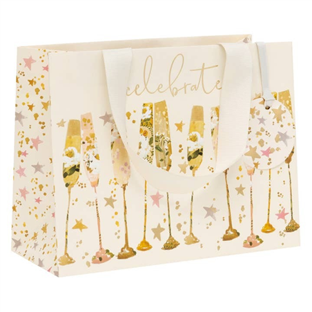 Busta Regalo Shopper 10x22,5x17.5cm  Natale Flutes