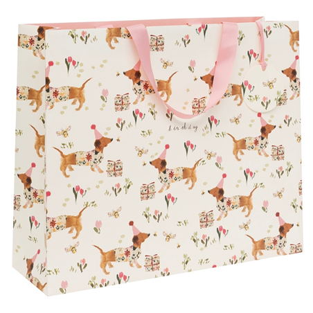 Busta Regalo Shopper 10x42x35cm Fantasia Sausage Birthday