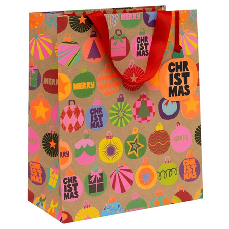 Busta Regalo Shopper 13.5x26x31.5cm Natale Funny Christmas