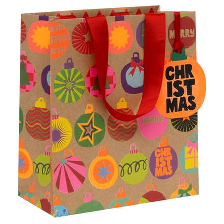 Busta Regalo Shopper 10x20x22.5cm  Natale Funny Christmas
