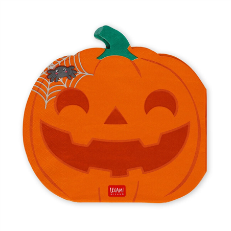 Boo Appétit! - Set 16 Tovaglioli Carta Pumpki Halloween