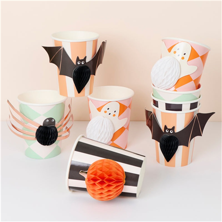 Bicchiere Carta 256ml 8pz Halloween Icon
