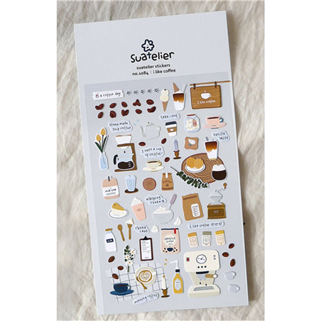 Stickers  Design I Love Coffee