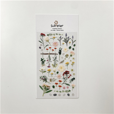 Stickers  Design Flower Letter