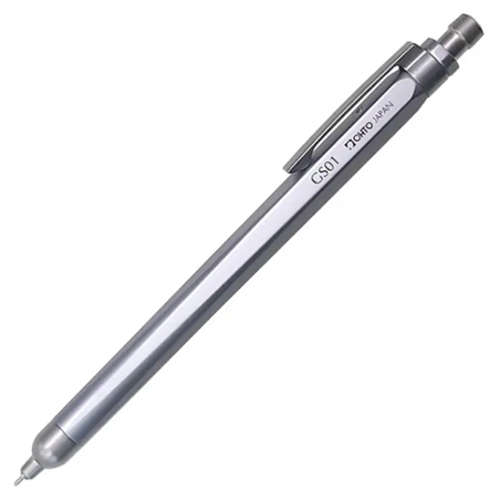 Pen Gs01-G5 /  Metal 0.5mm Quick Dry Gel Silver