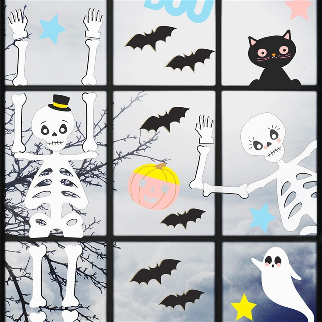 Adesivi Per Finestre Scheletri Halloween — immagine 2