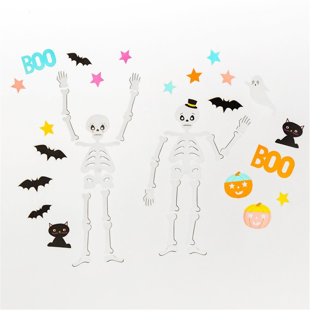 Adesivi Per Finestre Scheletri Halloween — immagine 3